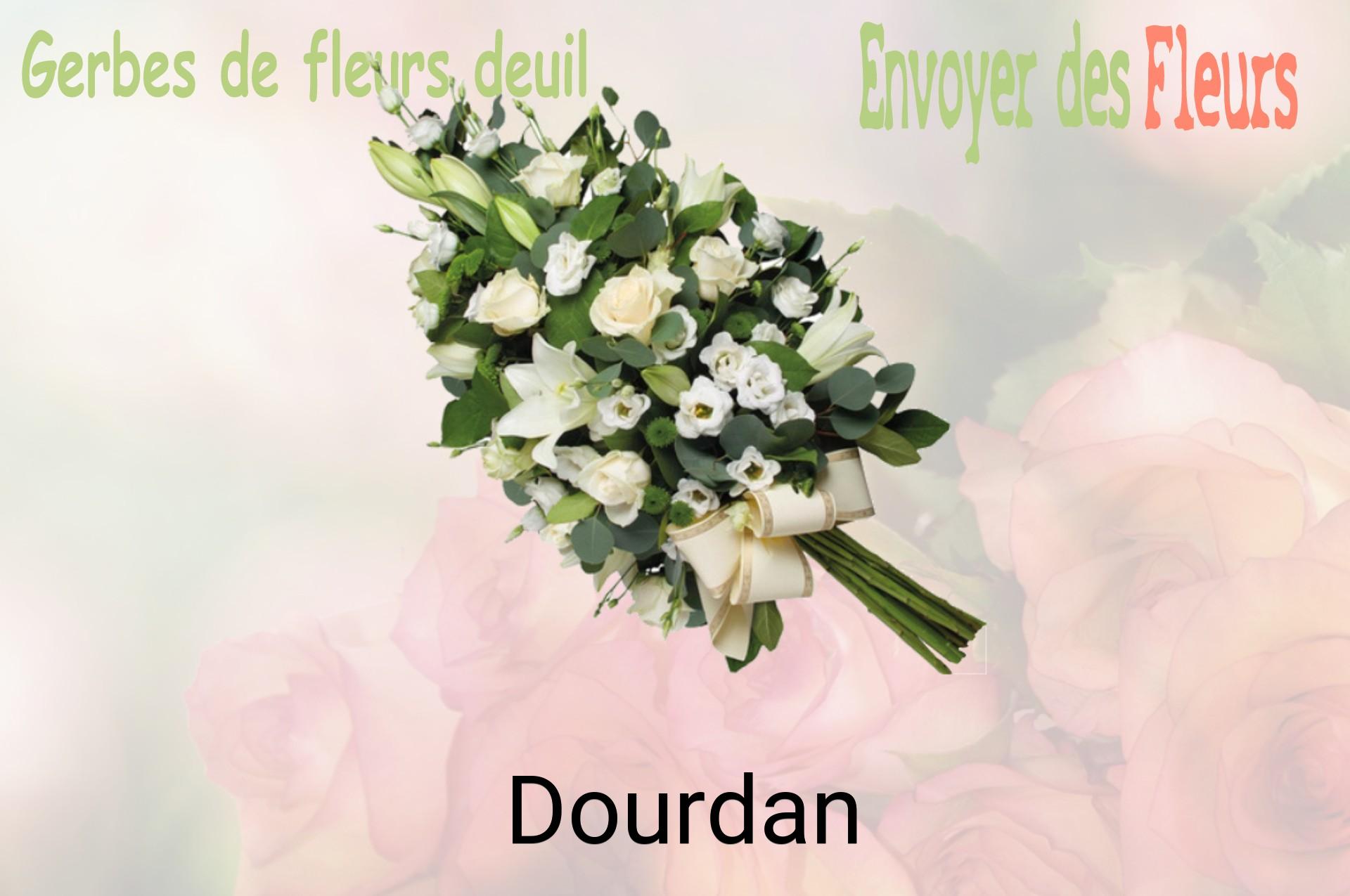 Gerbe de fleurs de deuil livrée à Dourdan